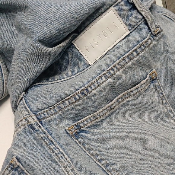 Pistola Denim Jumpsuit in Light Blue - Picture 5 of 8